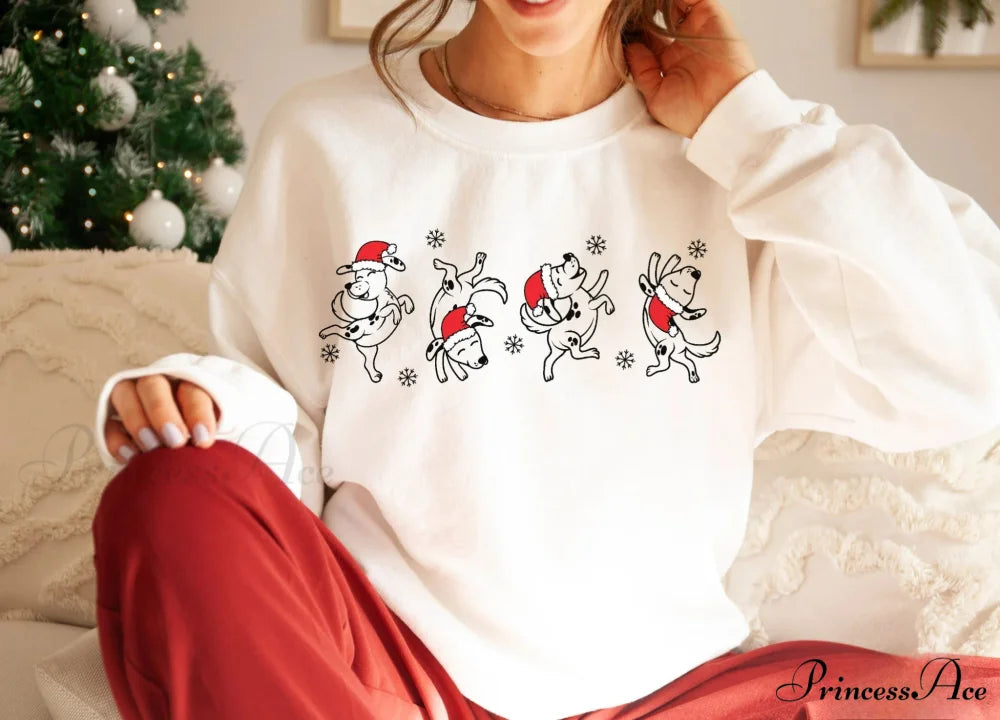 Colored Cute Dog Mom Aesthetic Quote Pure Cotton Christmas Hoodie