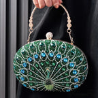 Colorful Design Gemstone Night Rhinestone Shoulder Clutch Bag