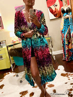 Colorful Striped Graceful Pit Cardigan