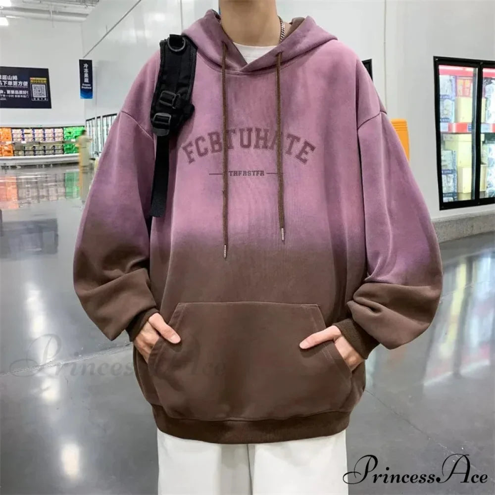 Colorful Word Print Urban Hoodie