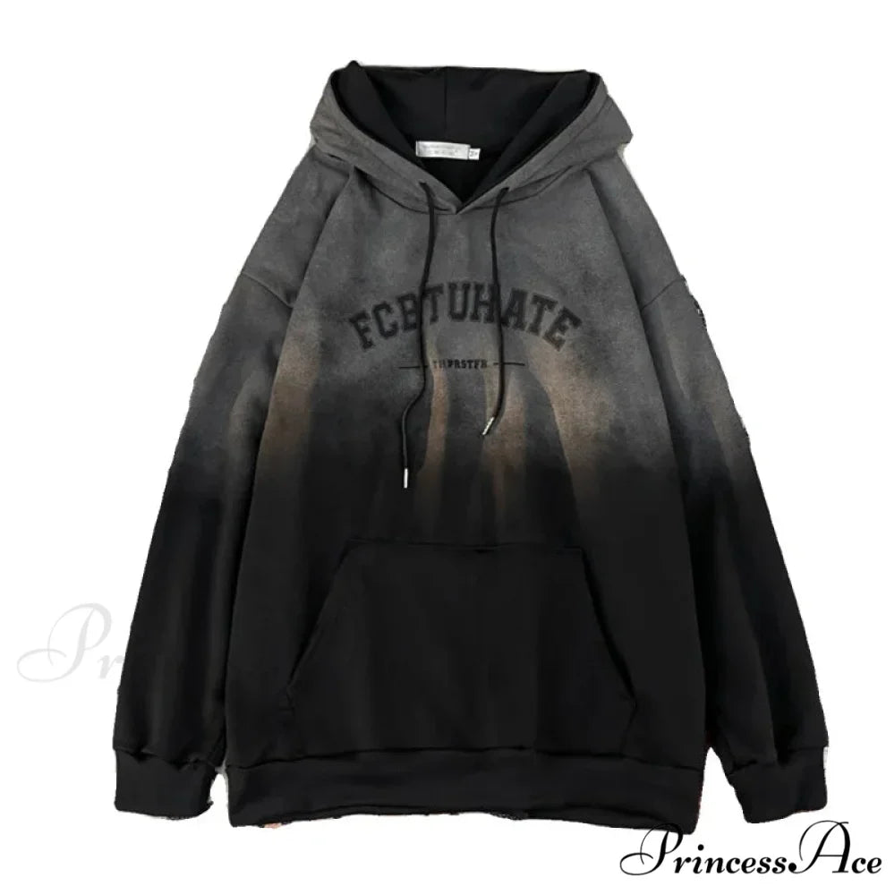 Colorful Word Print Urban Hoodie