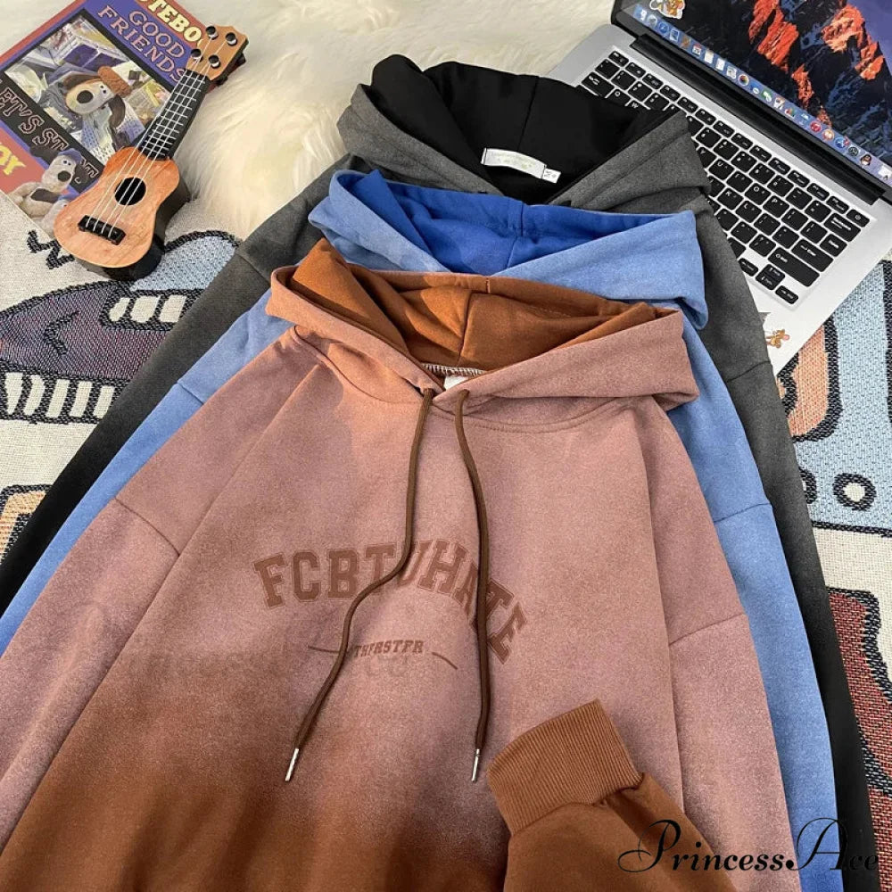 Colorful Word Print Urban Hoodie