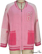 Colorful Y2K Streetwear Knit Cardigan