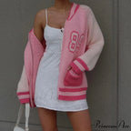 Colorful Y2K Streetwear Knit Cardigan