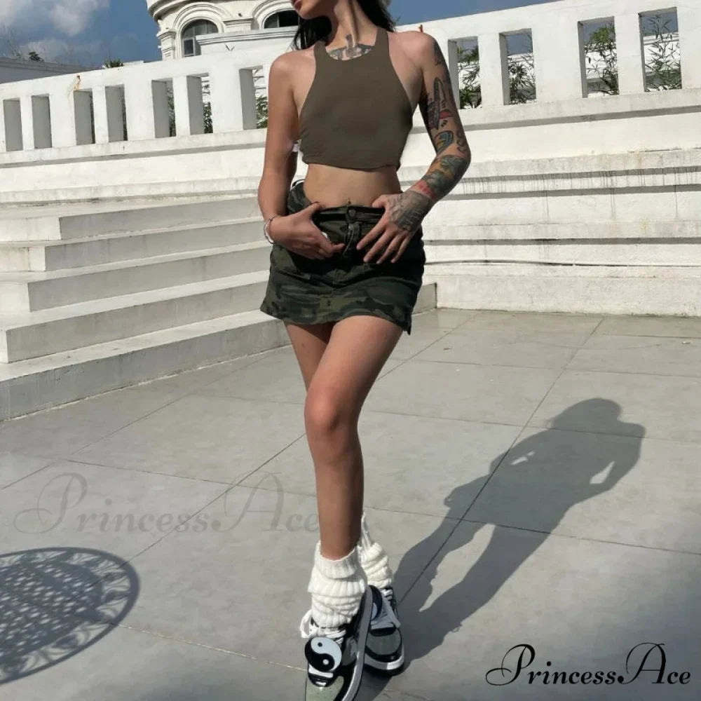 Concealment Cargo Pocket Skirt