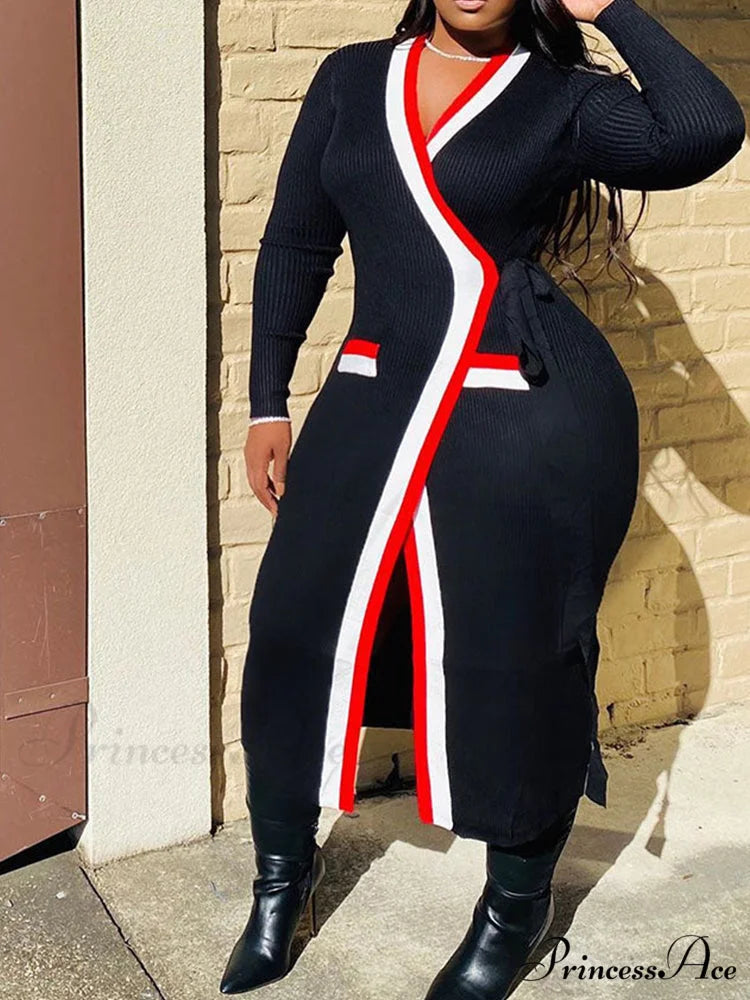 Contrast Waist Graceful Vintage Tailored Pants