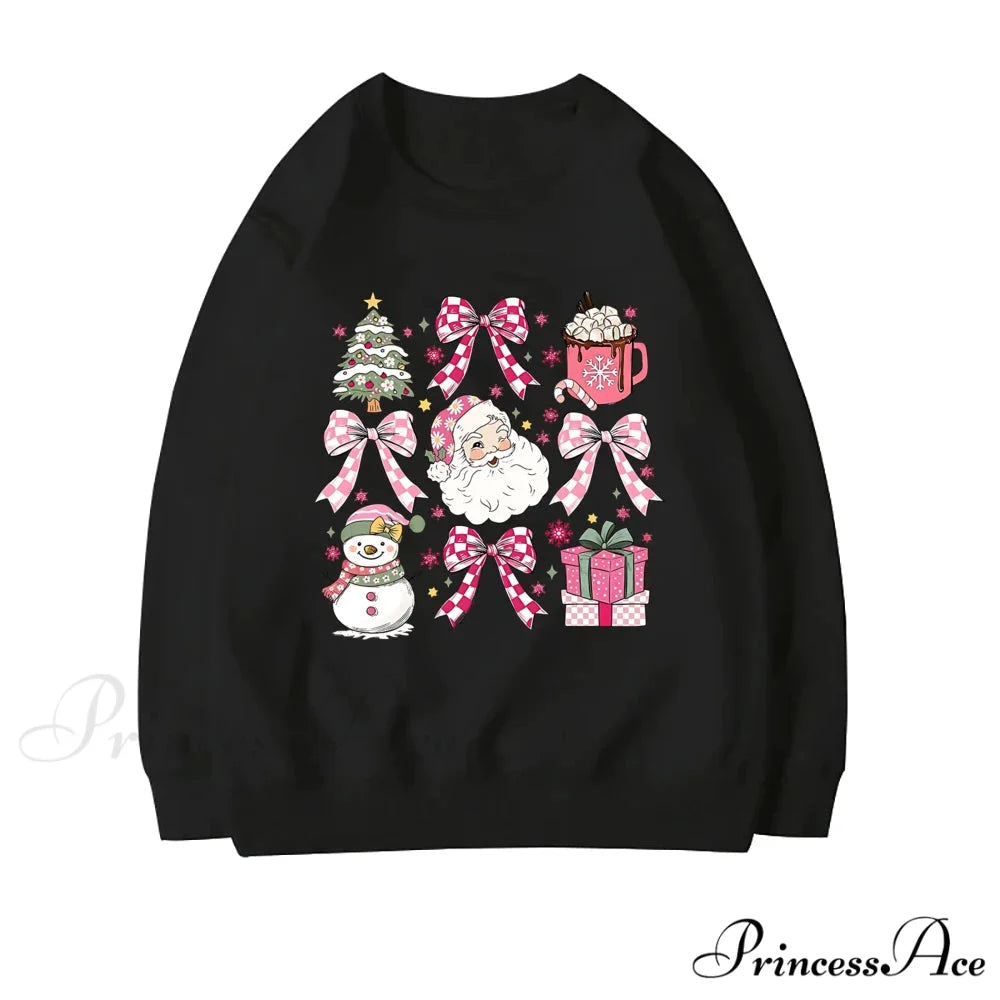 Coquette Christmas Santa Sweatshirt - Holiday Hoodie