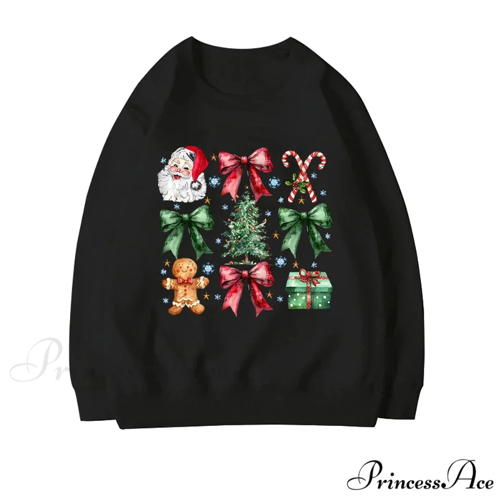 Coquette Christmas Santa Sweatshirt - Holiday Hoodie