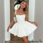 Cottagecore Grunge Lace Corset Mini Dress