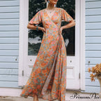 Cotton Amber Floral Bohemian Dress