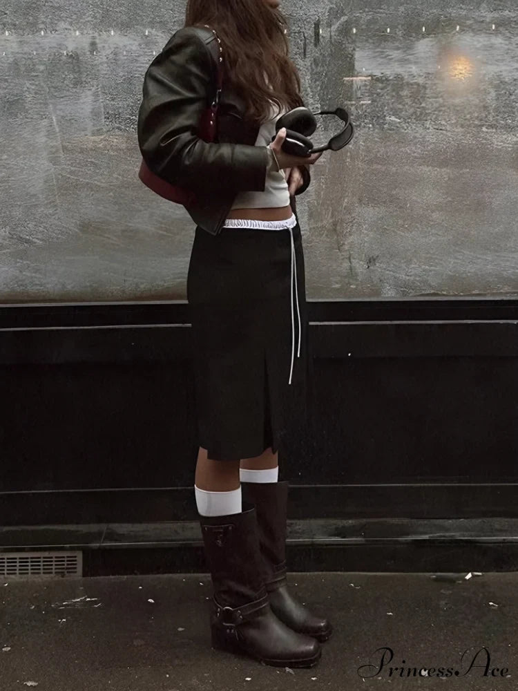 Cotton-blend Charming Jersey Skirt