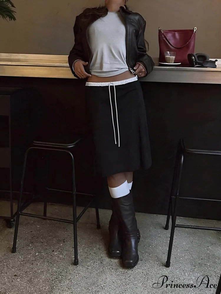 Cotton-blend Charming Jersey Skirt