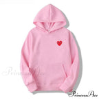 Cotton Heart-Eye Printed Fall/Winter Casual Hoodies
