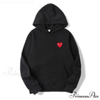 Cotton Heart-Eye Printed Fall/Winter Casual Hoodies