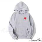 Cotton Heart-Eye Printed Fall/Winter Casual Hoodies