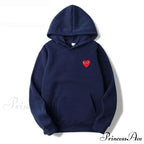 Cotton Heart-Eye Printed Fall/Winter Casual Hoodies