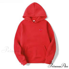 Cotton Heart-Eye Printed Fall/Winter Casual Hoodies