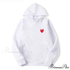 Cotton Heart-Eye Printed Fall/Winter Casual Hoodies