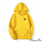 Cotton Heart-Eye Printed Fall/Winter Casual Hoodies
