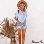 Cotton Linen Summer Blouse