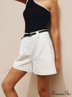 Cotton & Linen Trendy Casual Shorts Without Belt