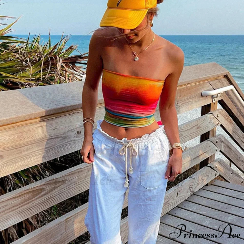 Cover Chest Bandeau Crop Top
