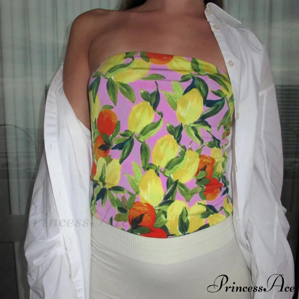 Cover Chest Bandeau Crop Top