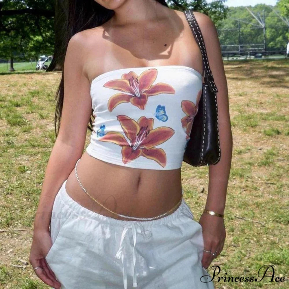 Cover Chest Bandeau Crop Top