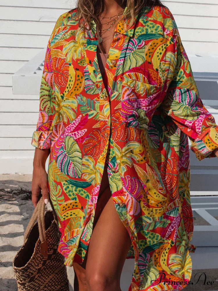 Coveted Button Stylish Down Shirt Dress