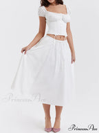 Cowgirl Aesthetics Drawstring Trendy Corset Crop Top