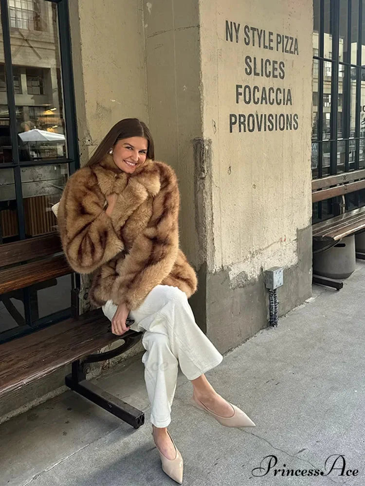 Cozy Retro Long Sleeve Collared Coat