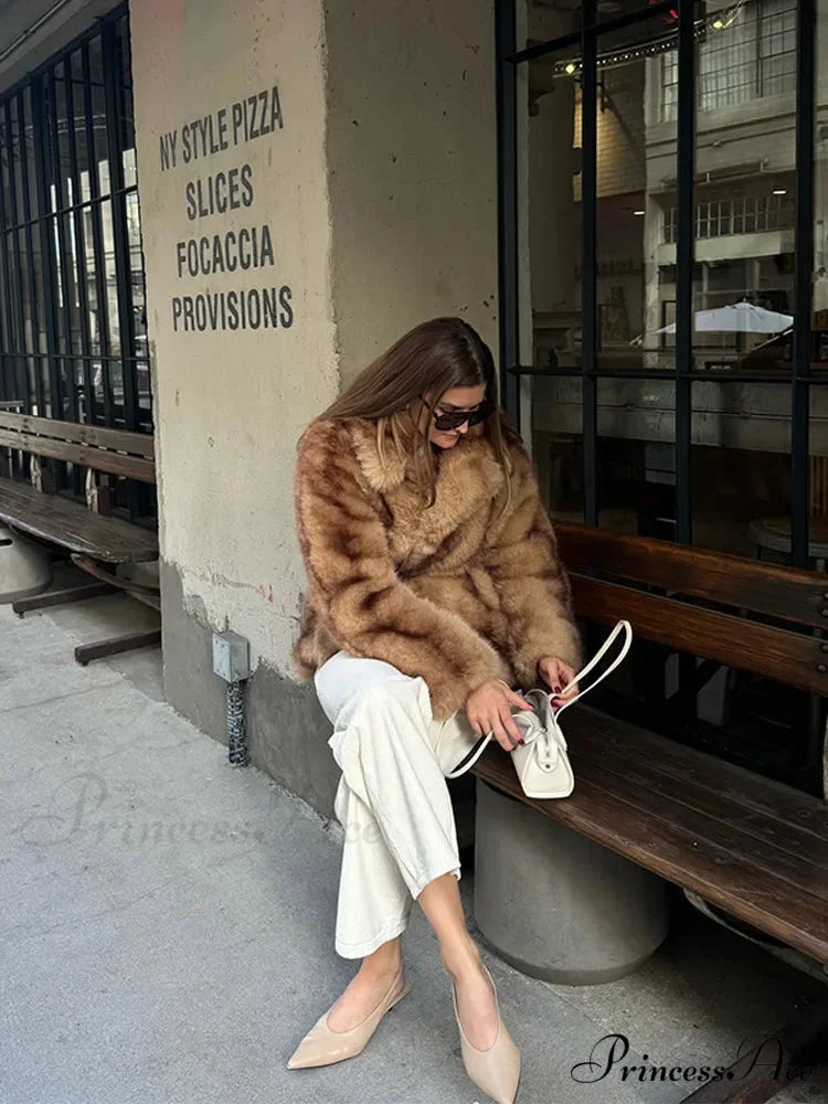 Cozy Retro Long Sleeve Collared Coat