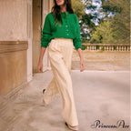 Cozy Warm Jacquard Long Sleeve Button Female Casual Christmas Sweater