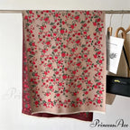 Cozy Wrap Blossom Pattern Cashmere Scarf