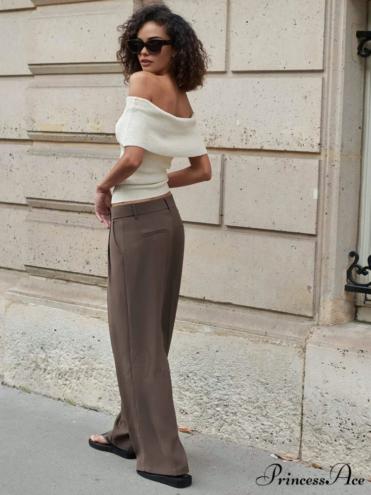 Creamy Off-Shoulder Graceful Knit Top