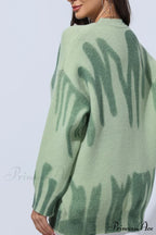 Crew Neck Jumper with Pattern