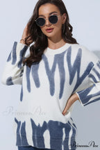 Crew Neck Jumper with Pattern