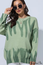 Crew Neck Jumper with Pattern