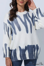 Crew Neck Jumper with Pattern