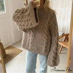 Crewneck  Flared Sleeve  Fuzzy SweaterModified Output: Round neck  Flared Sleeve  Soft Sweater
