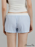 Crimson Banded Stretchy Waist Short