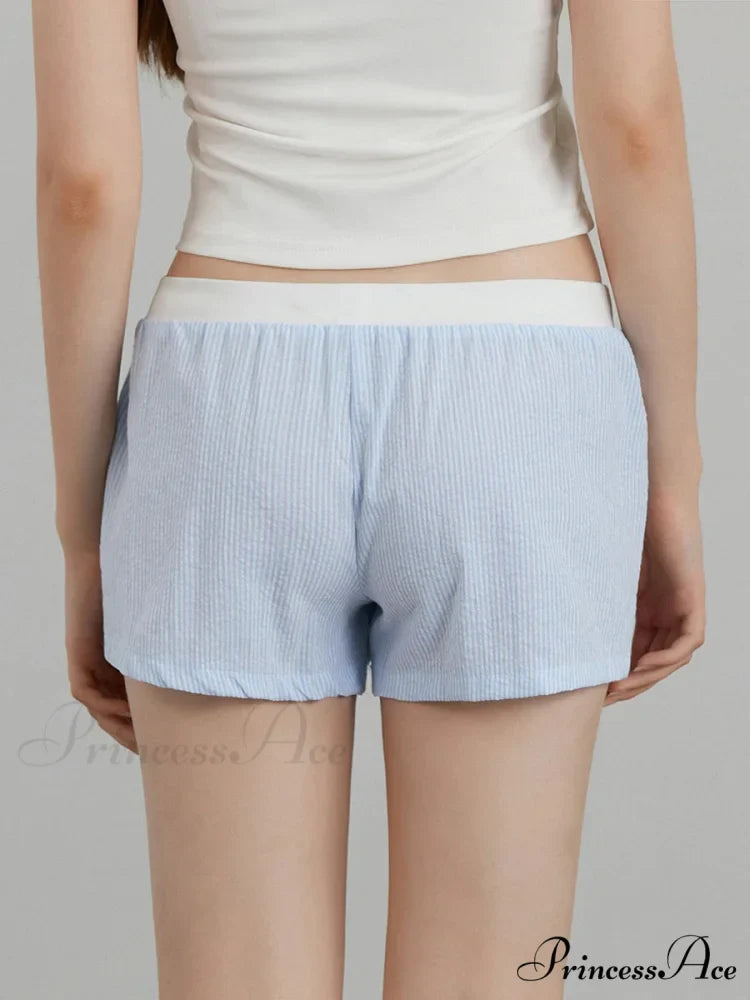 Crimson Banded Stretchy Waist Short