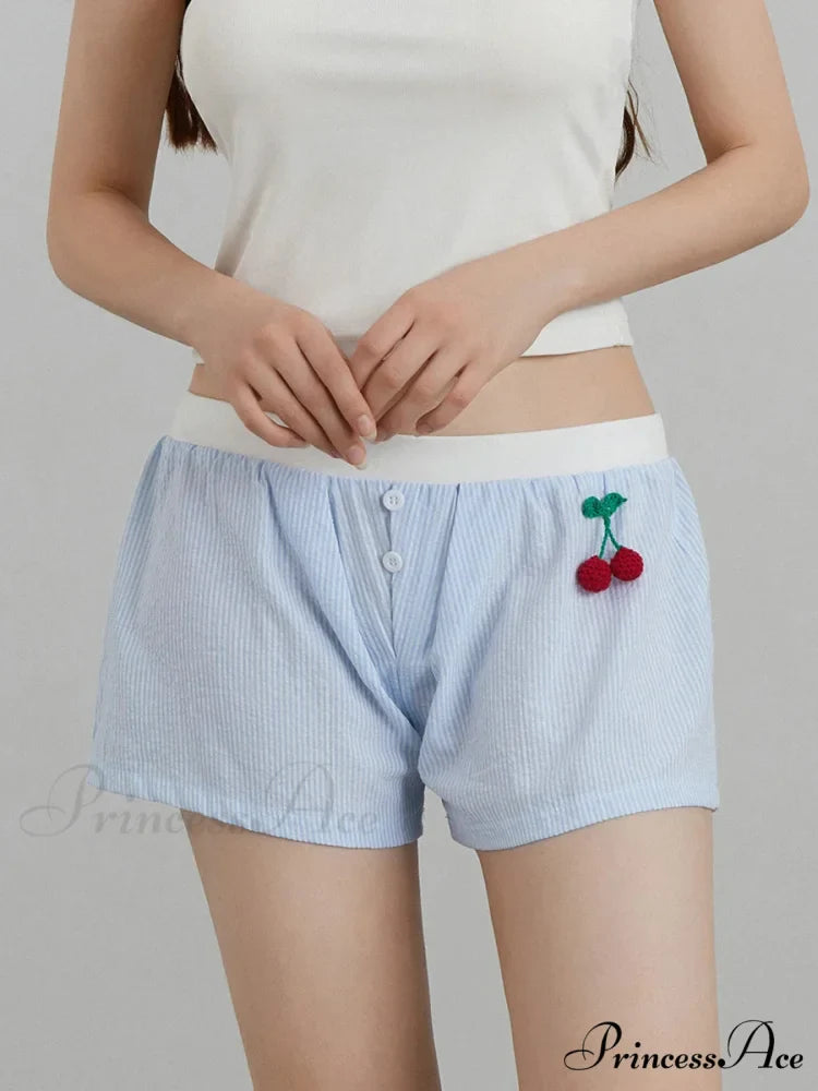 Crimson Banded Stretchy Waist Short