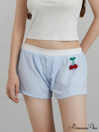 Crimson Banded Stretchy Waist Short