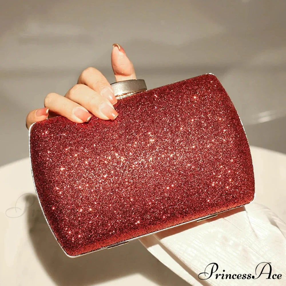 Crimson Gem Nighttime Clutch Wristlet