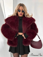 Crimson Soft Collar Brief Jacket