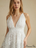 Criss Cross Double Trendy Layers Backless Short Dress