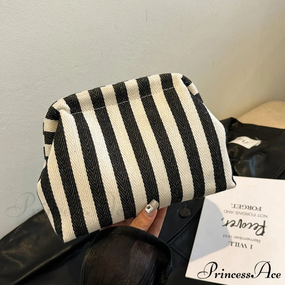 Crochet Canvas Multicolored Summer Clutch