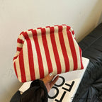 Crochet Canvas Multicolored Summer Clutch