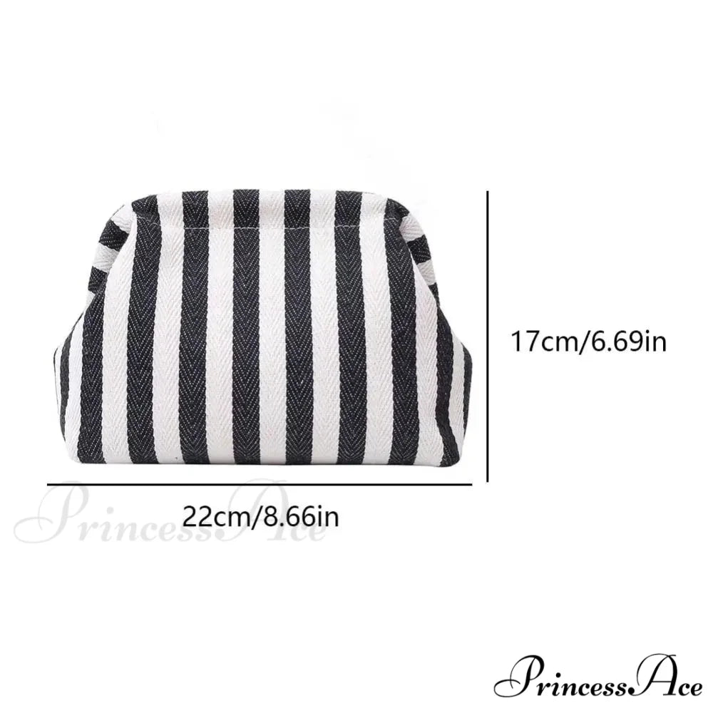 Crochet Canvas Multicolored Summer Clutch